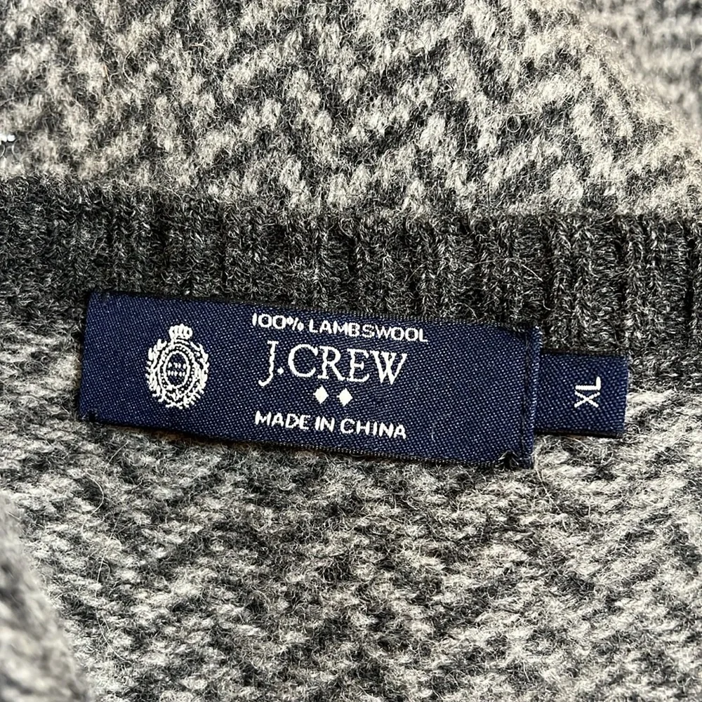 J. Crew Grey Lambswool Vest